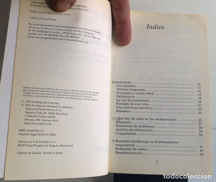 Libros de segunda mano: M&Aacute;S ALL&Aacute; DE LA COMPETENCIA. Edward de Bono - Foto 4