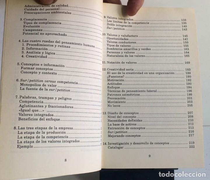 Libros de segunda mano: M&Aacute;S ALL&Aacute; DE LA COMPETENCIA. Edward de Bono - Foto 5