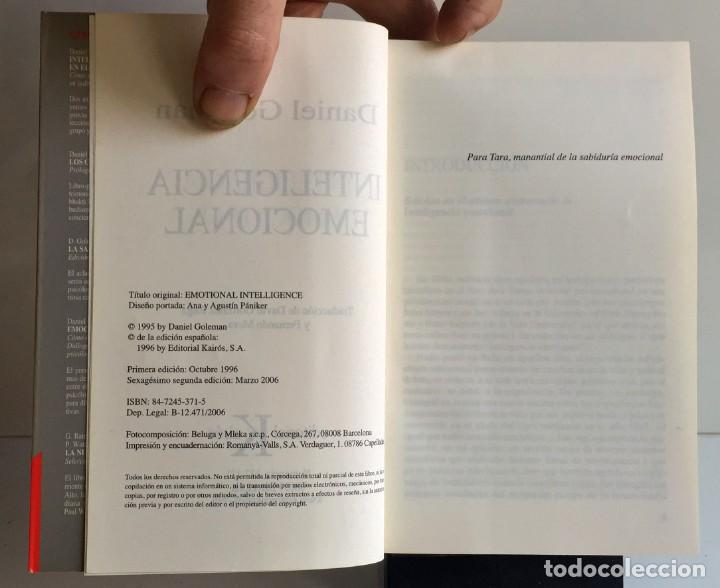 Libros de segunda mano: INTELIGENCIA EMOCIONAL. Daniel Goleman - Foto 4