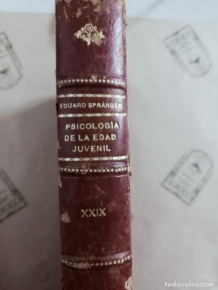 Libros de segunda mano: PSICOLOGIA DE LA EDAD JUVENIL, DE EDUARDO SPRANGER - Foto 1