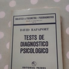Libros de segunda mano: TESTS DE DIAGNÓSTICO PSICOLÓGICO