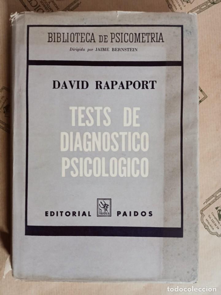 Libros de segunda mano: TESTS DE DIAGNOSTICO PSICOLOGICO, DE DAVID RAPAPORT - Foto 1