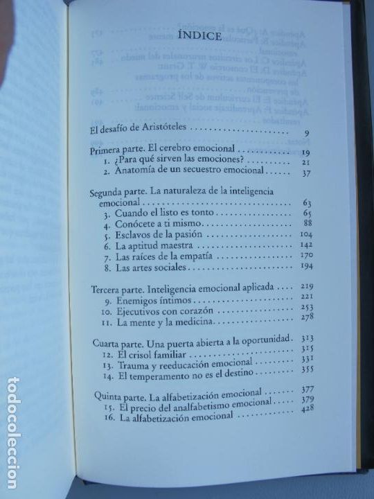 Libros de segunda mano: INTELIGENCIA EMOCIONAL.- DANIEL GOLEMAN.- C&Iacute;RCULO DE LECTORES. 1995 - Foto 5