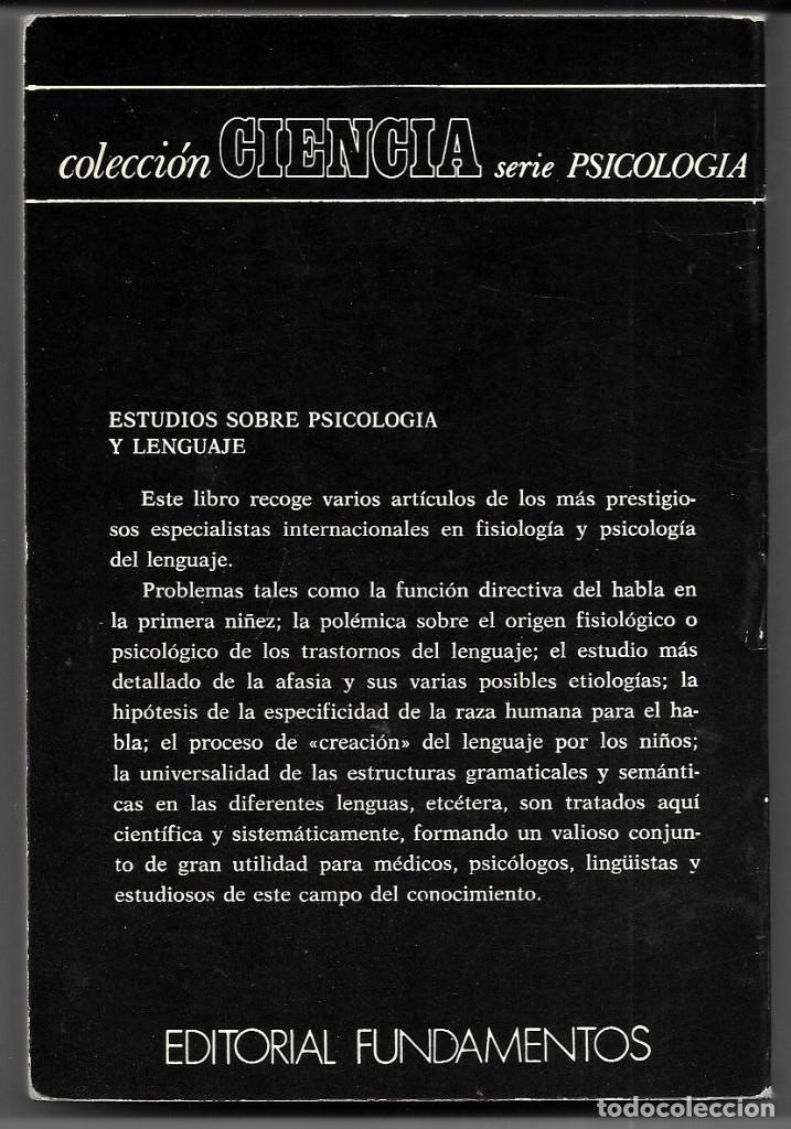 Libros de segunda mano: VV. AA. . Lenguaje y psiquiatr&iacute;a - Foto 2