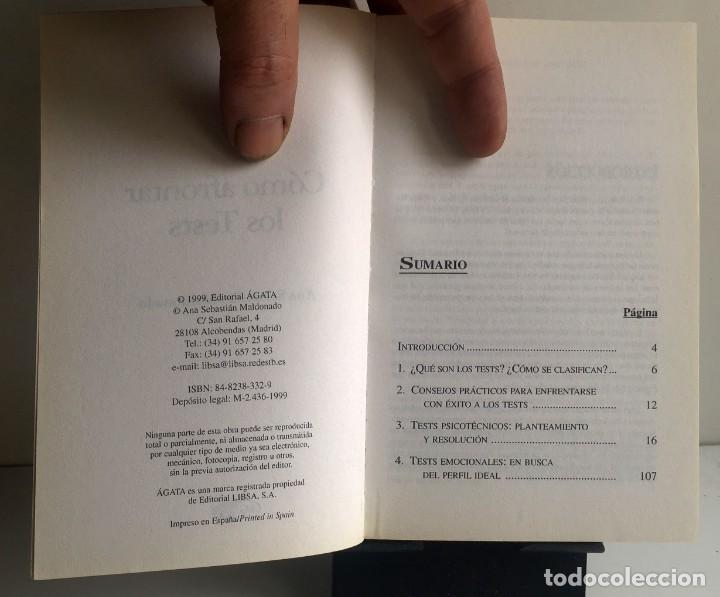 Libros de segunda mano: C&Oacute;MO AFRONTAR LOS TEST - Foto 3