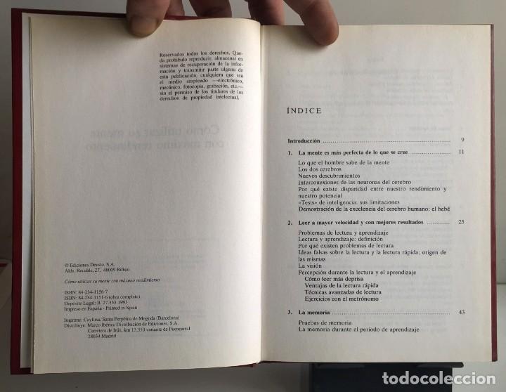 Libros de segunda mano: C&Oacute;MO UTILIZAR SU MENTE CON M&Aacute;XIMO RENDIMIENTO. VV. AA. - Foto 4