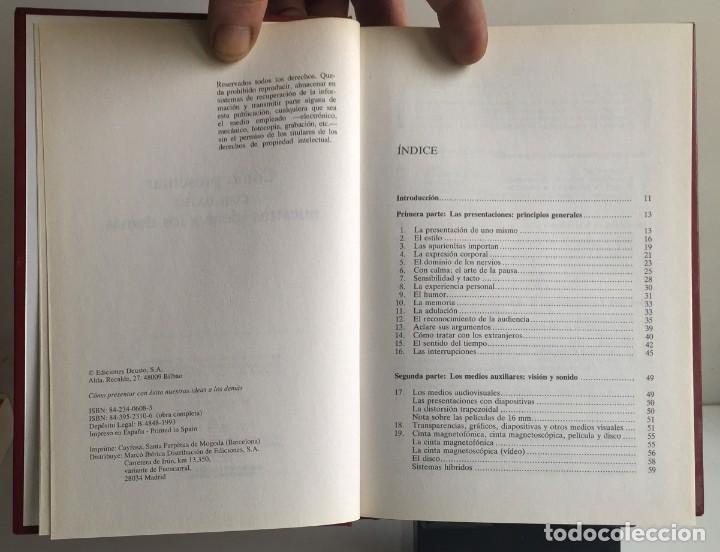 Libros de segunda mano: C&Oacute;MO PRESENTAR CON &Eacute;XITO NUESTRAS IDEAS A LOS DEM&Aacute;S. VV. AA. - Foto 4