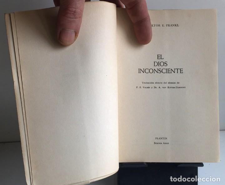 Libros de segunda mano: EL DIOS INCONSCIENTE. Viktor Frankl - Foto 2