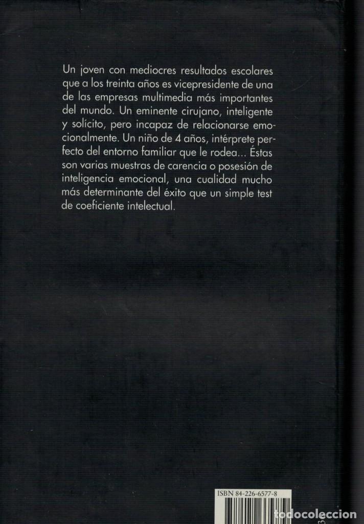 Libros de segunda mano: Daniel Goleman, Inteligencia emocional - Foto 2