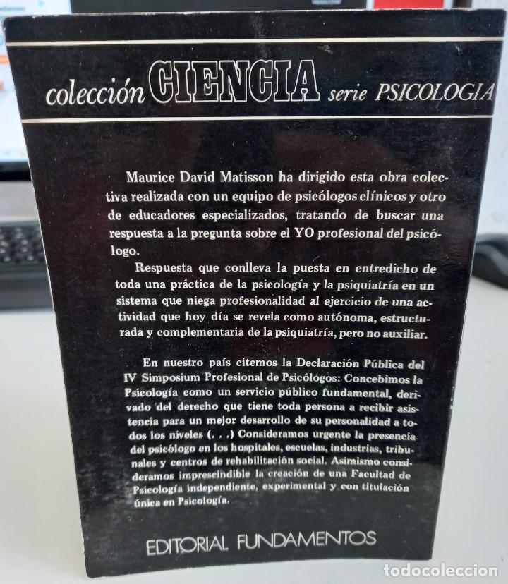 Libros de segunda mano: LOS PSICOLOGOS CL&Iacute;NICOS - MATISSON, M.D. - Foto 2