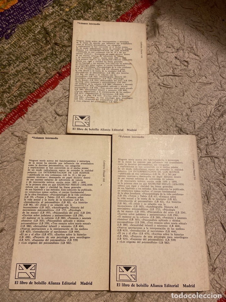 Libros de segunda mano: La interpretaci&oacute;n de los sue&ntilde;os (3libros) - Foto 2