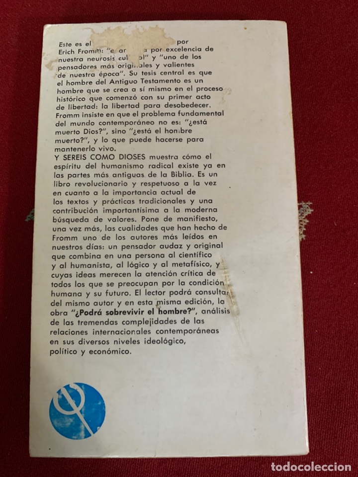 Libros de segunda mano: Y ser&eacute;is como dioses. Erich Fromm. Vol. 2. - Foto 2