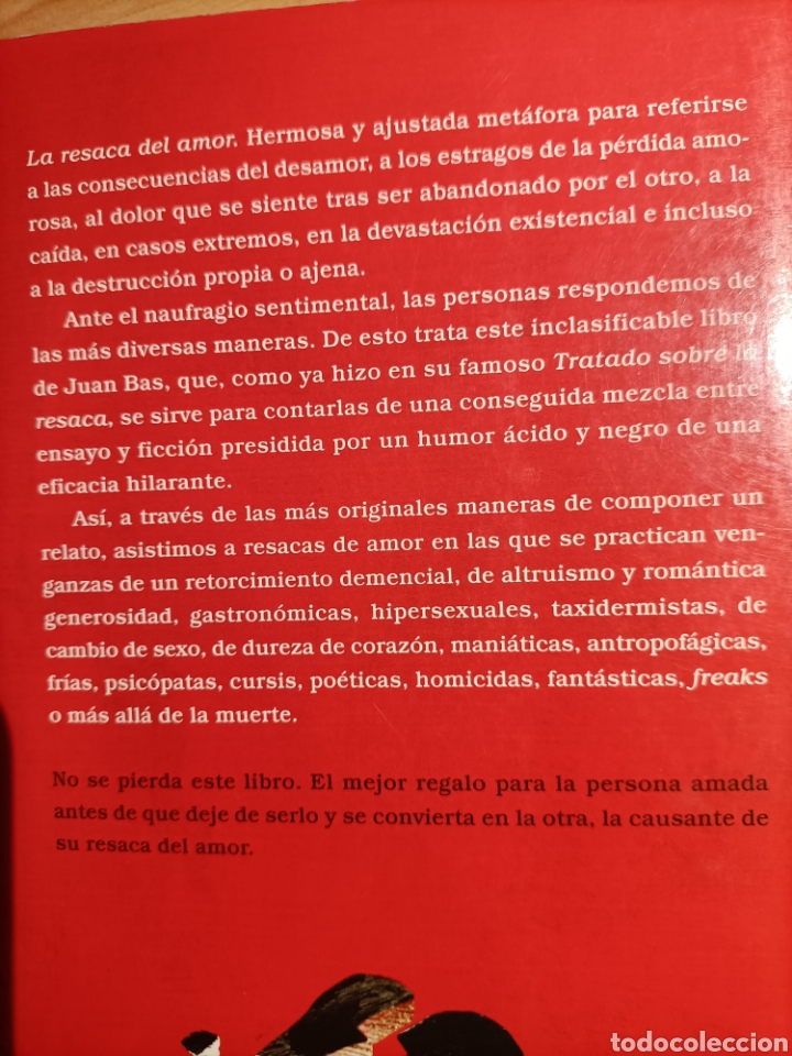 Libros de segunda mano: La resaca del amor. Juan Bas - Foto 2
