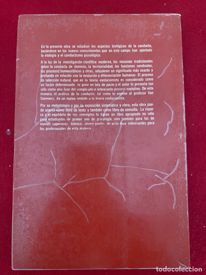 Libros de segunda mano: Biolog&iacute;a de la conducta. Peter Van Sommers. - Foto 2