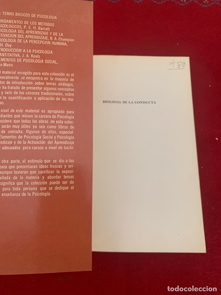 Libros de segunda mano: Biolog&iacute;a de la conducta. Peter Van Sommers. - Foto 3