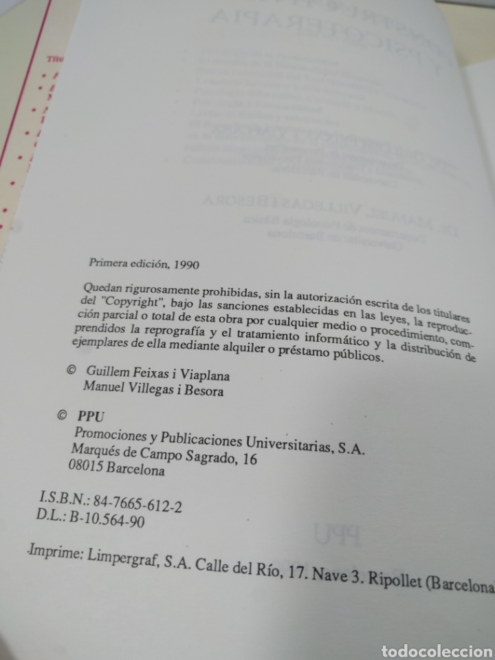 Libros de segunda mano: Constructivismo y psicoterapia. PPU. - Foto 5