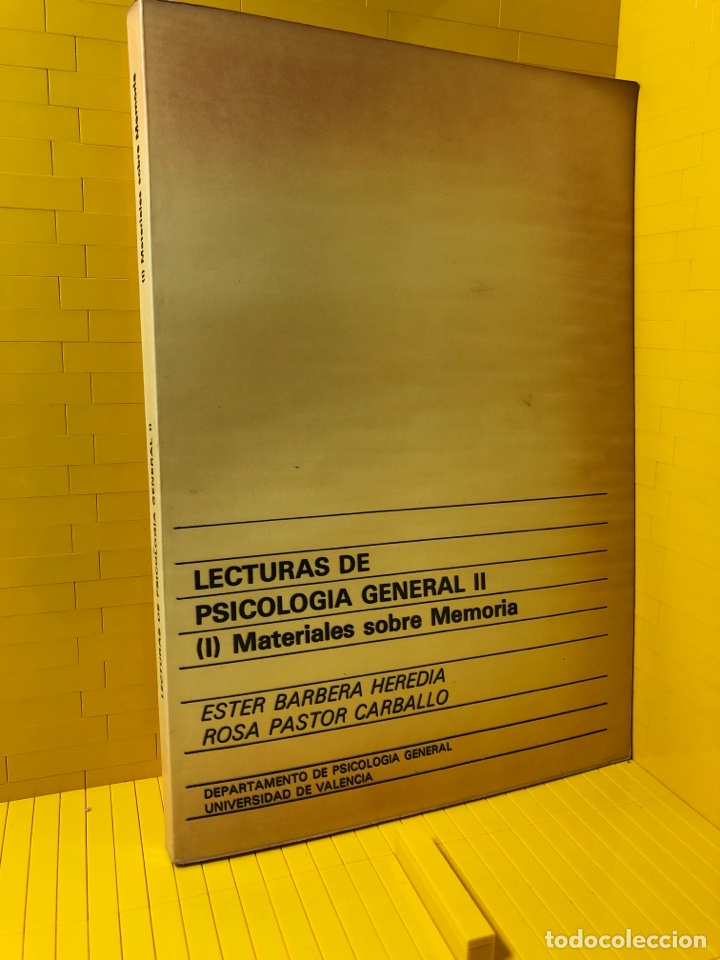 Libros de segunda mano: LECTURAS DE PSICOLOGIA GENERAL II ● MATERIALES SOBRE MEMORIA ● UNIVERSIDAD DE VALENCIA KB0674
