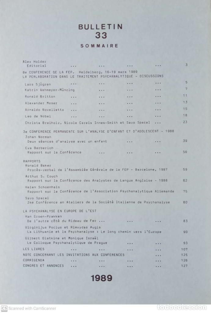 Libros de segunda mano: Psychoanalysis in Europe. Bulletin 33 - Foto 1