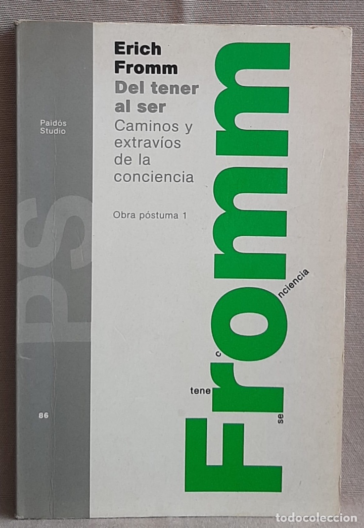 Libros de segunda mano: Del tener al ser-Erich Fromm.
