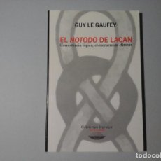 Livres d'occasion: GUY LE GAUFEY. EL NOTODO DE LACAN. 1ª EDICIÓN 2007. EDICIONES LITERALES. PSICOLOGÍA. RARO. Lote 344859333