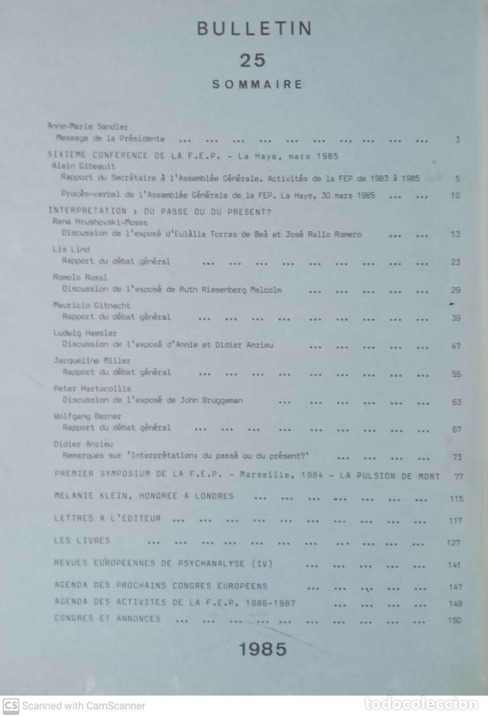 Libros de segunda mano: Psychoanalyse en Europe. Bulletin 25 - Foto 1