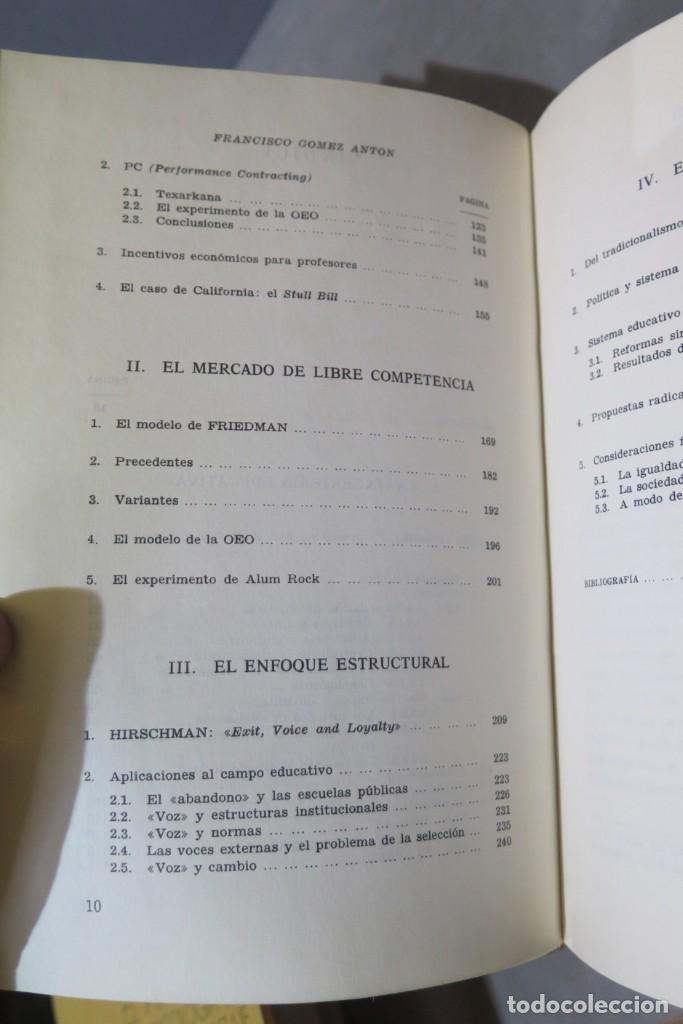 Libros de segunda mano: EDUCACION E INEFICACIA. Gomez Anton - Foto 3