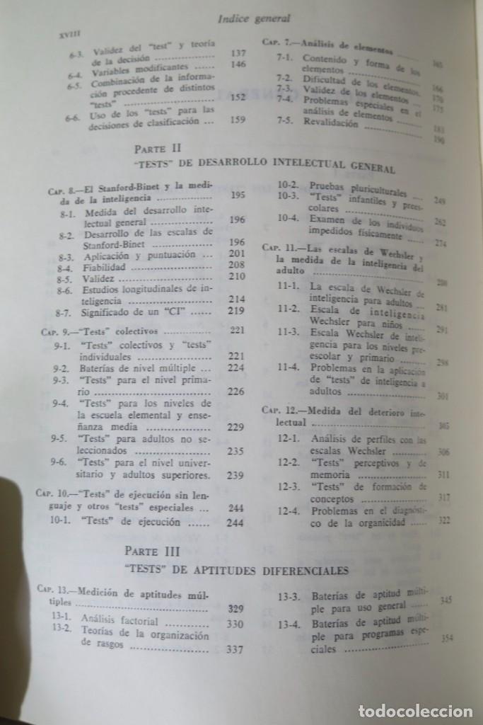 Libros de segunda mano: TESTS PSICOLOGICOS. ANNE ANASTASI - Foto 3