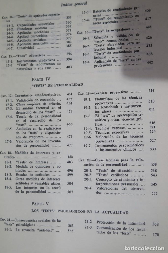 Libros de segunda mano: TESTS PSICOLOGICOS. ANNE ANASTASI - Foto 4