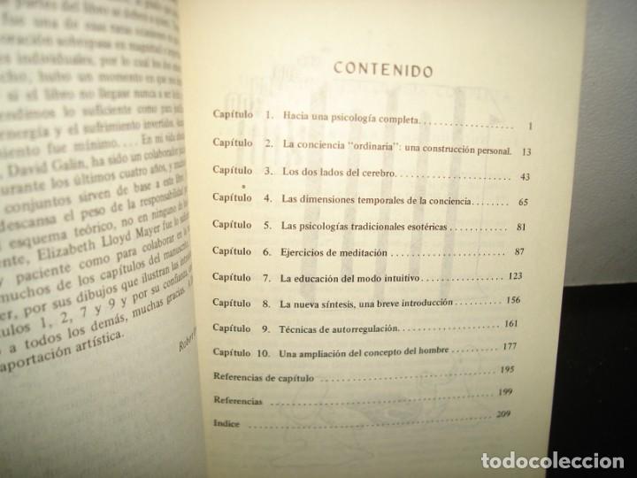 Libros de segunda mano: 16- PSICOLOG&Iacute;A DE LA CONCIENCIA - ROBERT E. ORNSTEIN - Foto 4