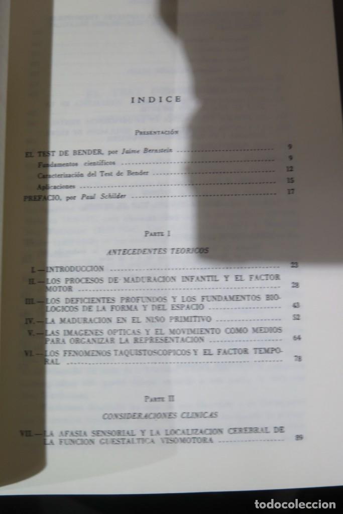 Libros de segunda mano: TEST GUESTALTICO VISOMOTOR. BENDER - Foto 2