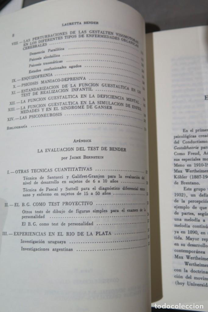 Libros de segunda mano: TEST GUESTALTICO VISOMOTOR. BENDER - Foto 3