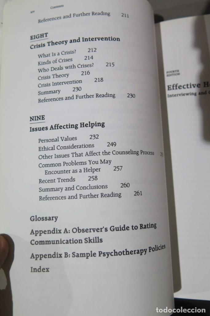 Libros de segunda mano: EFFECTIVE HELPING: INTERVIEWING. Okun - Foto 3