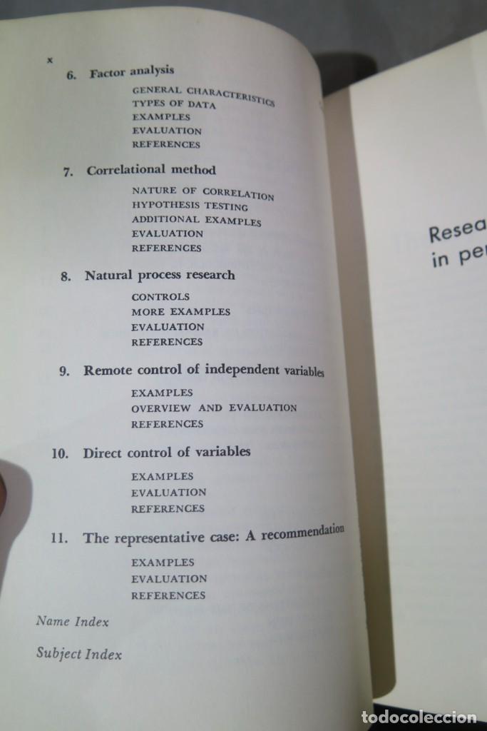 Libros de segunda mano: Research Methods in Personality. Shontz - Foto 3