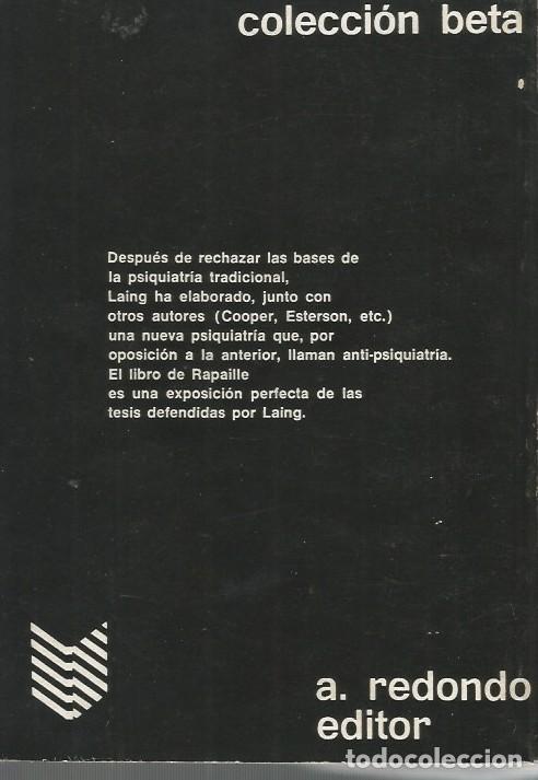 Libros de segunda mano: LAING Y LA ANTISIQUIATRIA-G.C.RAPAILLE - Foto 2