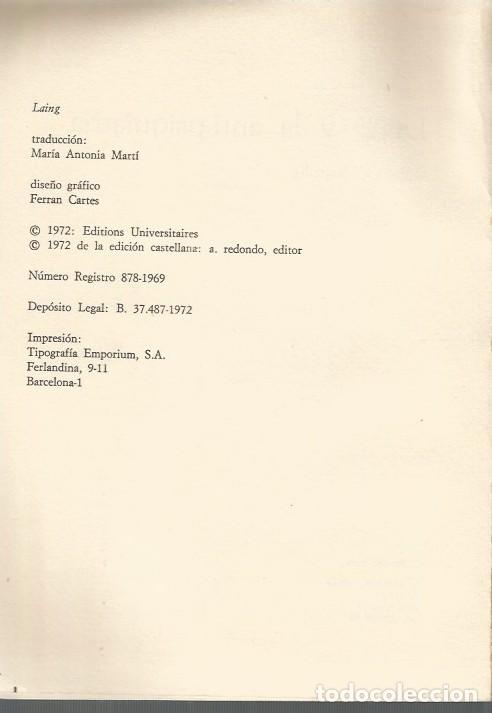 Libros de segunda mano: LAING Y LA ANTISIQUIATRIA-G.C.RAPAILLE - Foto 4