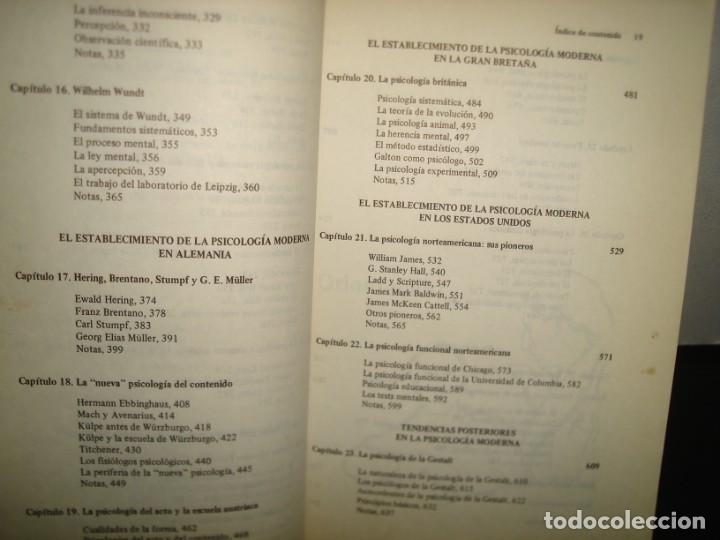 Libros de segunda mano: 167- HISTORIA DE LA PSICOLOG&Iacute;A EXPERIMENTAL - EDWIN G. BORING - Foto 5