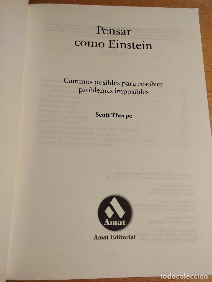 Libros de segunda mano: PENSAR COMO EINSTEIN (SCOTT THORPE) - Foto 2