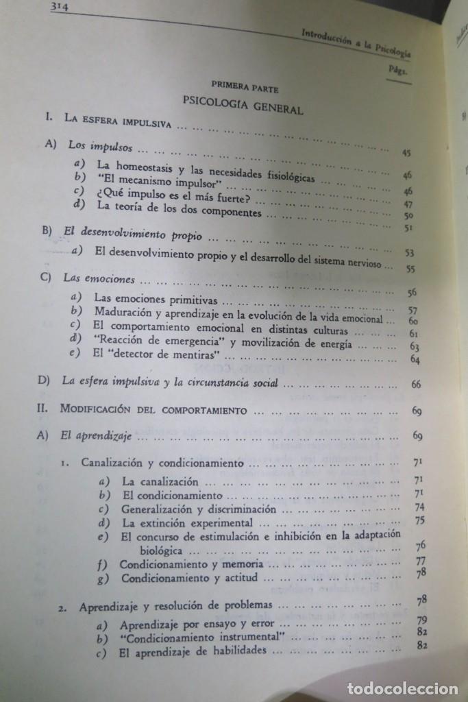 Libros de segunda mano: Introducci&oacute;n a la psicolog&iacute;a. Schjelderup - Foto 3