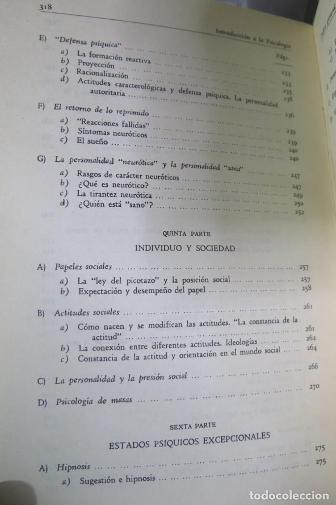 Libros de segunda mano: Introducci&oacute;n a la psicolog&iacute;a. Schjelderup - Foto 7