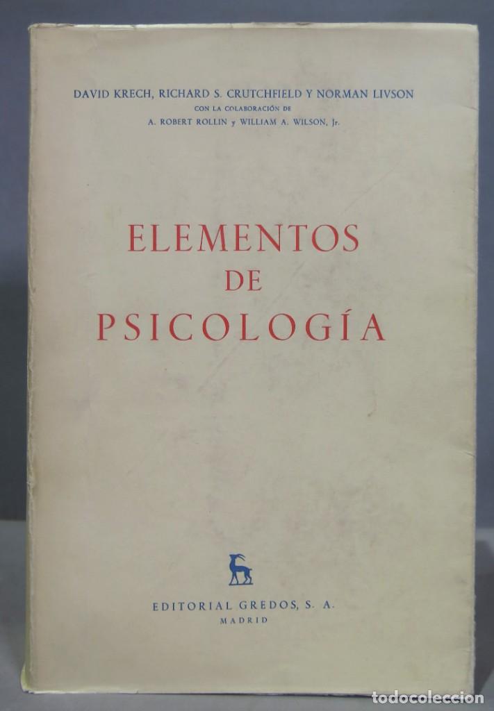 Libros de segunda mano: Elementos de psicolog&iacute;a. Krech - Foto 1