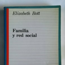Libros de segunda mano: FAMILIA Y RED SOCIAL ELIZABETH BOTT. Lote 350635074