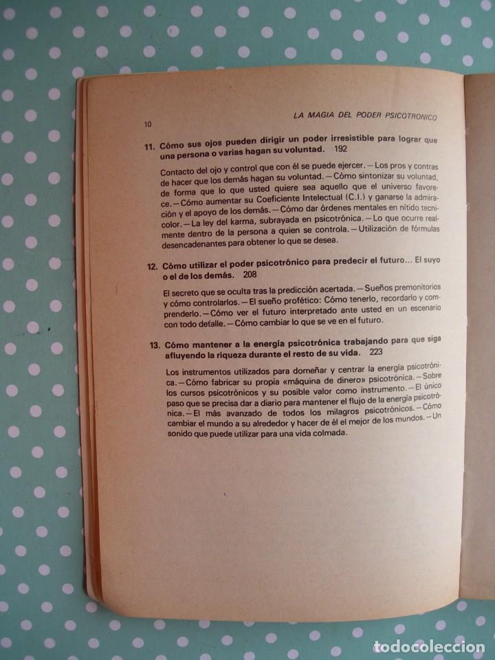 Libros de segunda mano: LA MAGIA DEL PODER PSICOT&Oacute;NICO / ROBERT B. STONE / PSICOLOG&Iacute;A - Foto 4