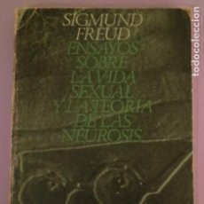 Libros de segunda mano: B - ENSAYOS SOBRE LA VIDA SEXUAL Y LA TEORIA DE LAS NEUROSIS - SIGMUND FREUD - EDIC. CASTILLA 1967. Lote 353458278