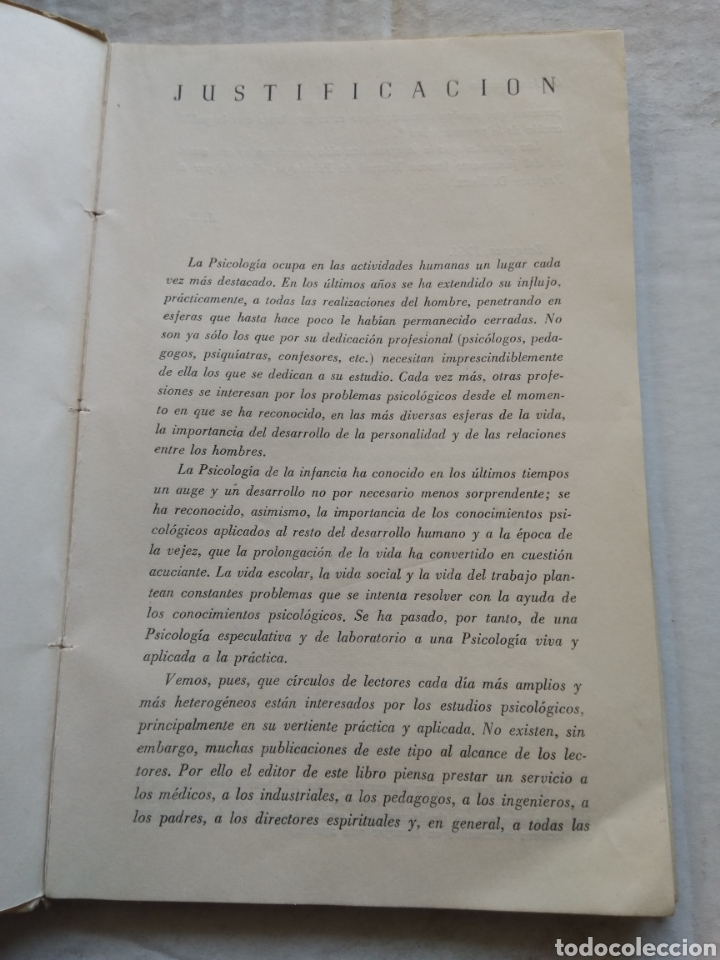 Libros de segunda mano: PSICOLOG&Iacute;A APLICADA/A. ACKERMANN - Foto 3