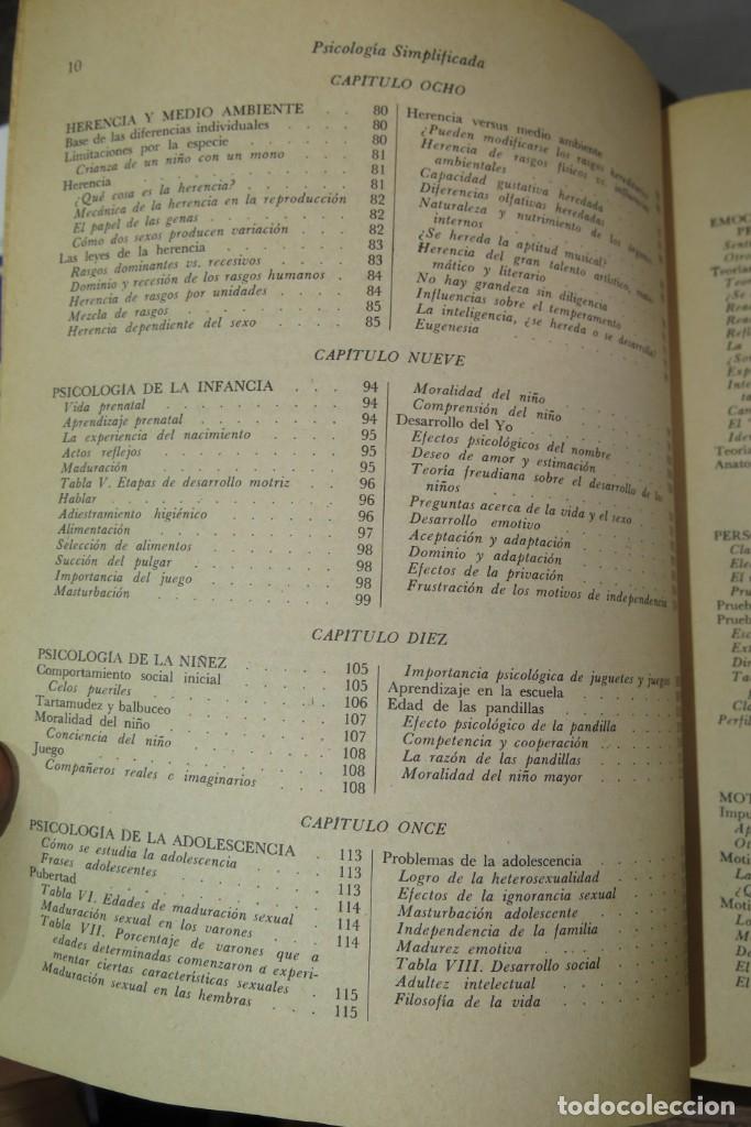 Libros de segunda mano: PSICOLOGIA SIMPLIFICADA. SPERLING - Foto 5