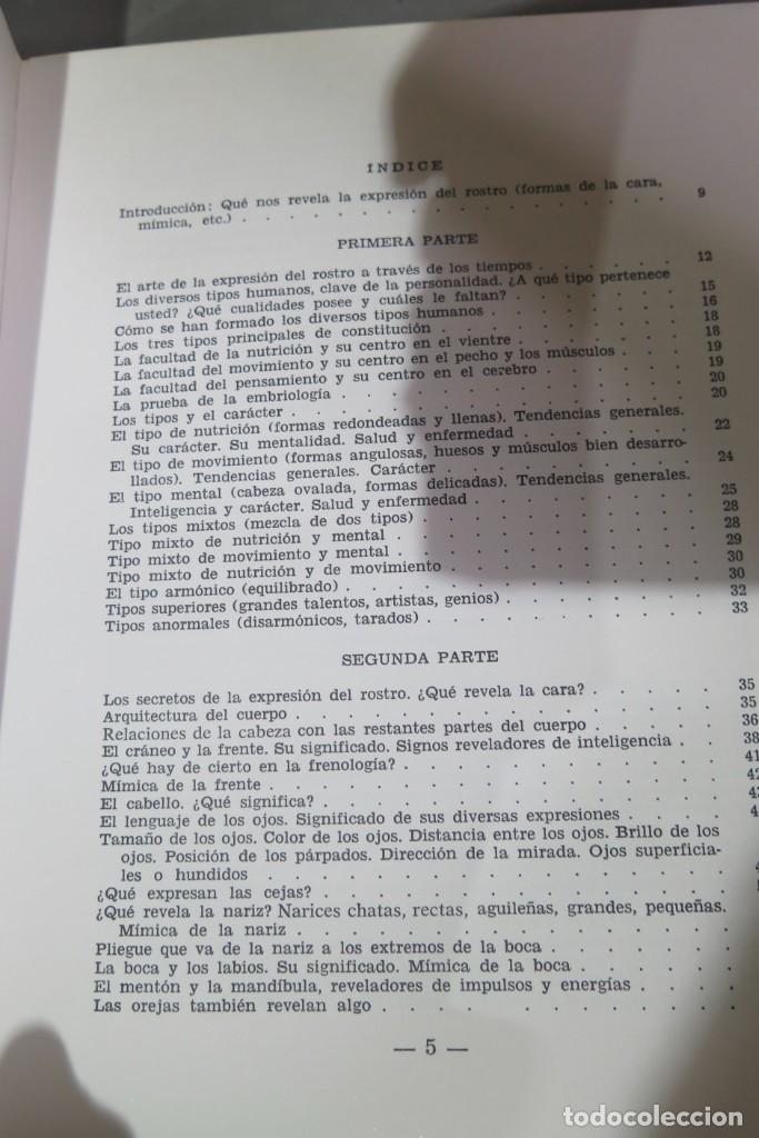 Libros de segunda mano: EXPRESI&Oacute;N DEL ROSTRO COMO CONOCER A LAS PERSONAS. Wander - Foto 2