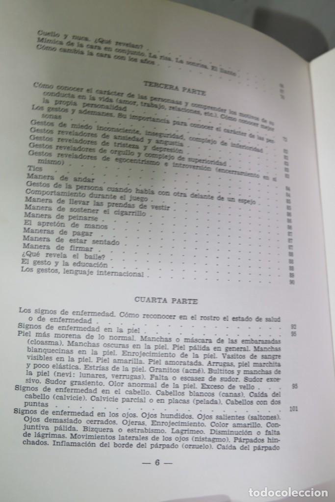 Libros de segunda mano: EXPRESI&Oacute;N DEL ROSTRO COMO CONOCER A LAS PERSONAS. Wander - Foto 3