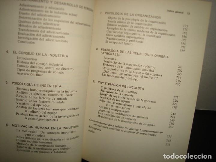 Libros de segunda mano: 39- PSICOLOG&Iacute;A INDUSTRIAL - MARVIN D. DUNNETTE - Foto 5