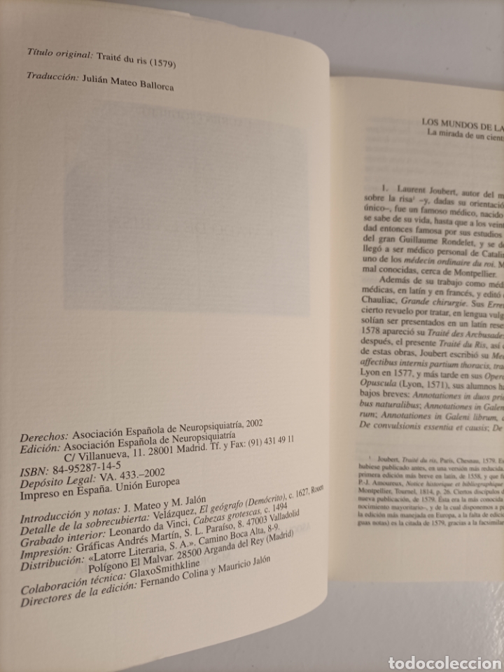 Libros de segunda mano: Tratado de la Laurent Joubert - Foto 8
