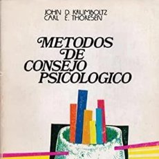 Libros de segunda mano: JOHN D. KRUMBOLTZ Y CARL E. THORESEN. MÉTODOS DE CONSEJO PSICOLÓGICO.. Lote 365970496